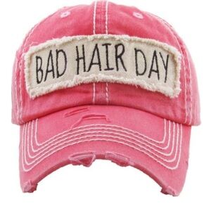 KBethos Bad Hair Day Vintage Distressed Adjustable Baseball Cap